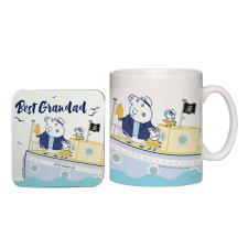 Personalised Peppa Pig Best Grandad Mug & Coaster